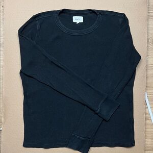 MATE the Label 100% Organic Cotton Waffle Knit Long Sleeve Thermal size medium
